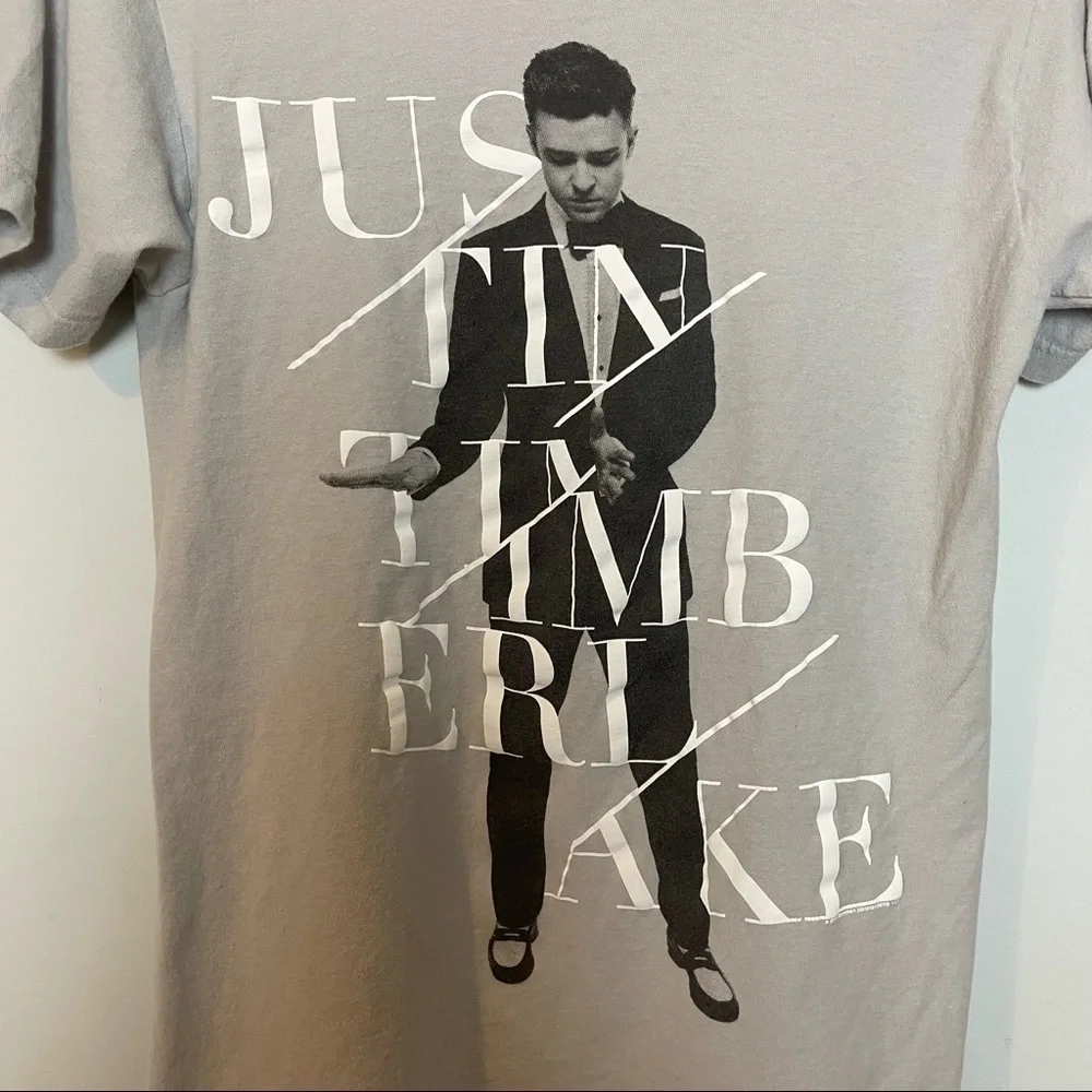 Justin Timberlake World Tour 2013 2014 Tee Shirt made with 100% Ring Spun Cotton - Picture 2 of 6